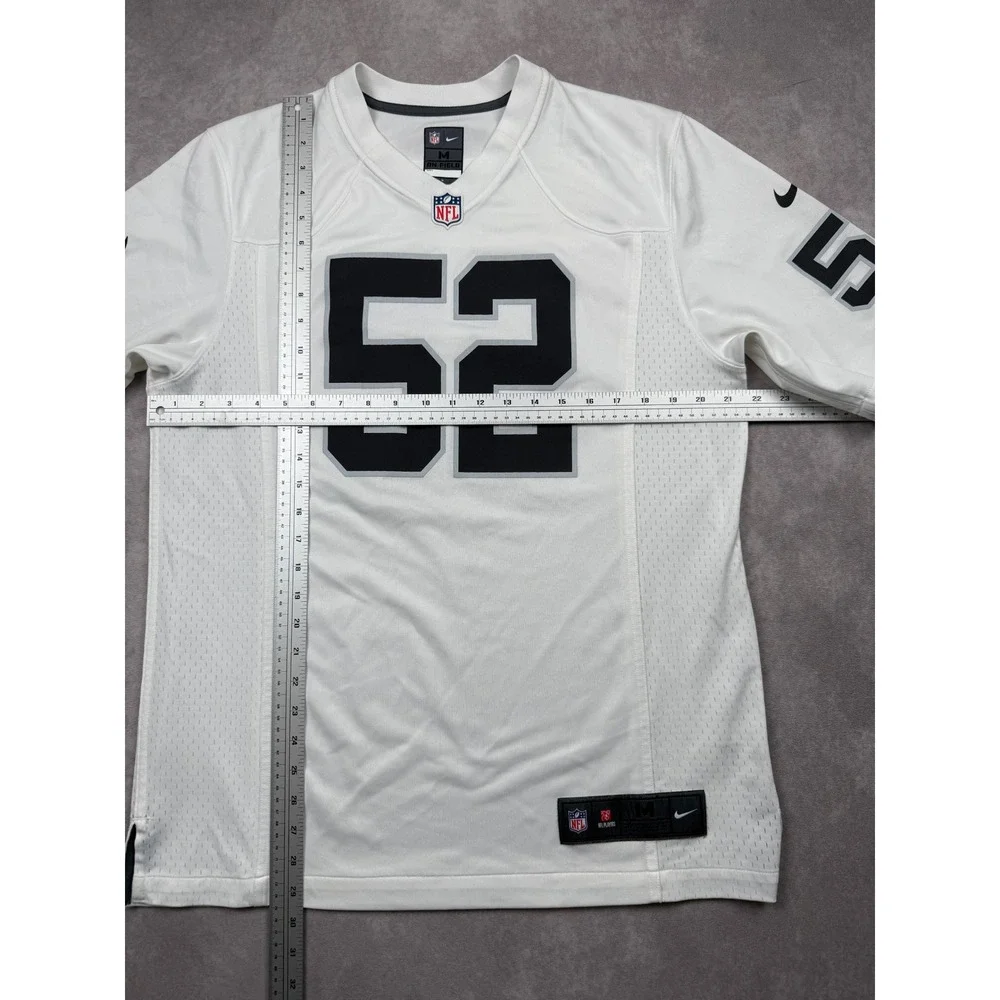 Nike NFL On The Field Oakland Raiders Khalil Mack #52 Jersey Men M White 2000s